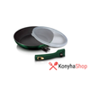 Kép 1/3 - Berlinger Haus Emerald Kollekciós, 28 cm es titán bevonatú levehető nyelü serpenyő fedővel BH 6088