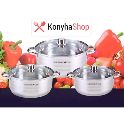 Berghome Line  6 db-os inox lábas készlet BL-1330