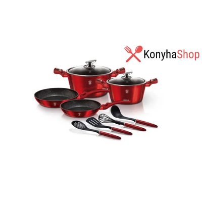 Berlinger Haus 10 részes edénykészlet, Burgundy Metallic Line, BH/6141