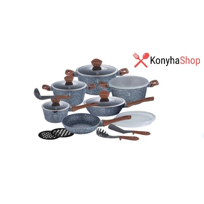 Berlinger Haus Forest Line 18 részes edénykészlet márvány bevonattal, metál külső bevonattal, kő hatású BH 6198