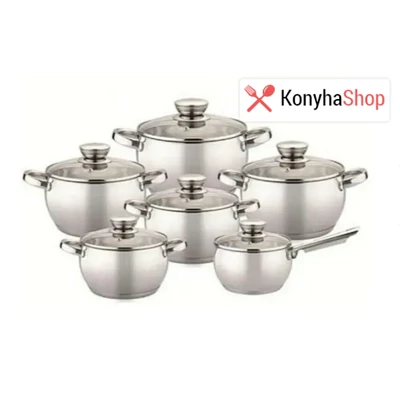 Bohmann 12 részes inox edénykészlet BH 0512