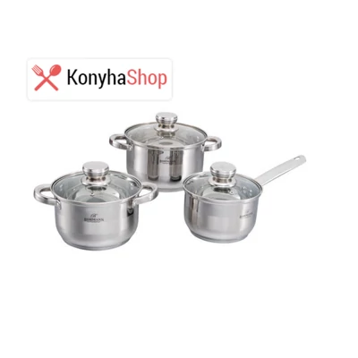 Bohmann 6 részes acél edénykészlet BH 06-175