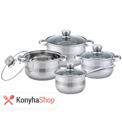 Bohmann 8 részes acél edénykészlet BH 08-475