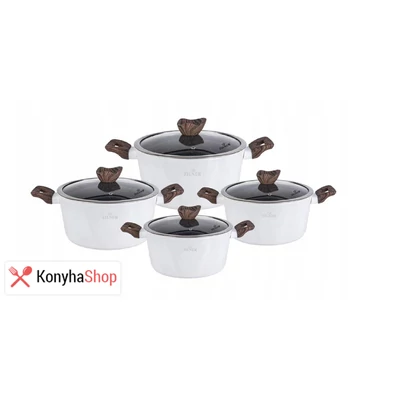 Zilner 8 részes Fehér színű márvány bevonatú edénykészlet ZL 8550 Zilner 8 részes Fehér színű márvány bevonatú edénykészlet ZL 8550