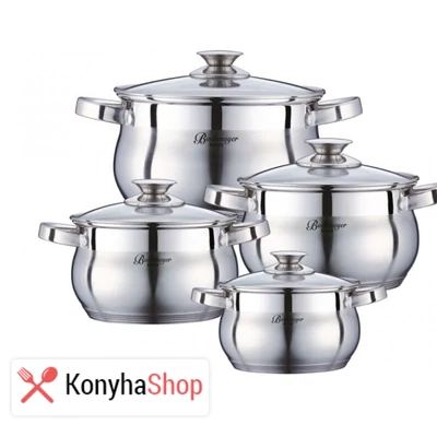 Bachmayer  8 részes nemes acél edénykészlet BM 283