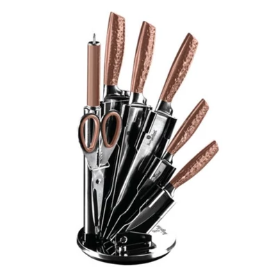 Berlinger Haus Rose Gold Collection 8 részes késkészlet álvánnyal BH 2462 Berlinger Haus Rose Gold Collection 8 részes késkészlet álvánnyal BH 2462