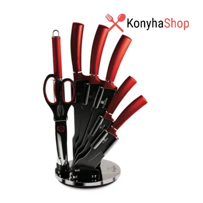 Berlinger Haus Burgundy Collection 8 részes késkészlet álvánnyal BH 2562