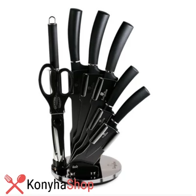 Berlinger Haus Carbon Collection 8 részes késkészlet álvánnyal BH 2685