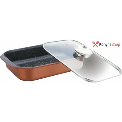 Bachmayer 34 cm Márvány bevonatú cooprer aroma adagolós pecsenyesütő