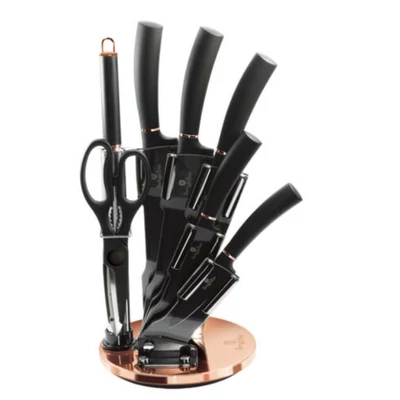 Berlinger Haus Black Rose Collection 8 részes késkészlet állvánnyal BH 2421