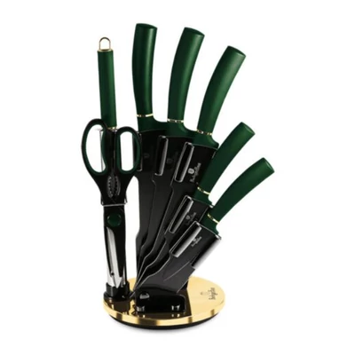 Berlinger Haus Emerald Collection 8 részes késkészlet álvánnyal BH 2563