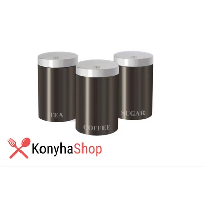 Berlinger Haus Carbon Collection 3 db-os tárolódoboz készlet külső metál bevonattal, emerald zöld BH 1348