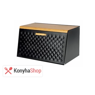 Bohmann fekete kenyértartó modern külsővel BH 02-546