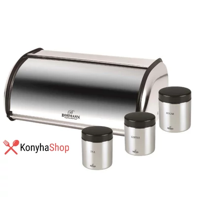 Bohmann kenyértartó, inox külsővel BH 7231