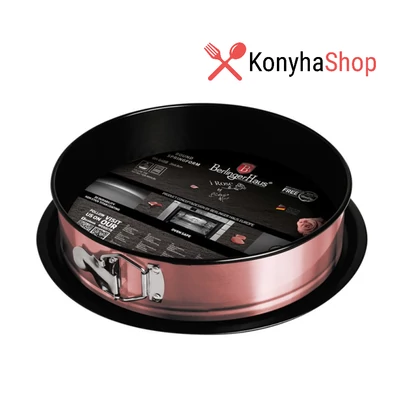 Berlinger Haus I Rose színű, titán bevonatú kör alakú 26 cm csatos tortaforma BH 6468