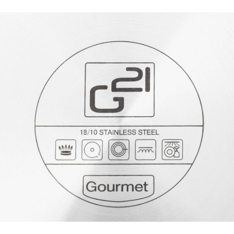 G21 Gourmet Magic edénykészlet szűrővel, 9 részes, rozsdamentes acél