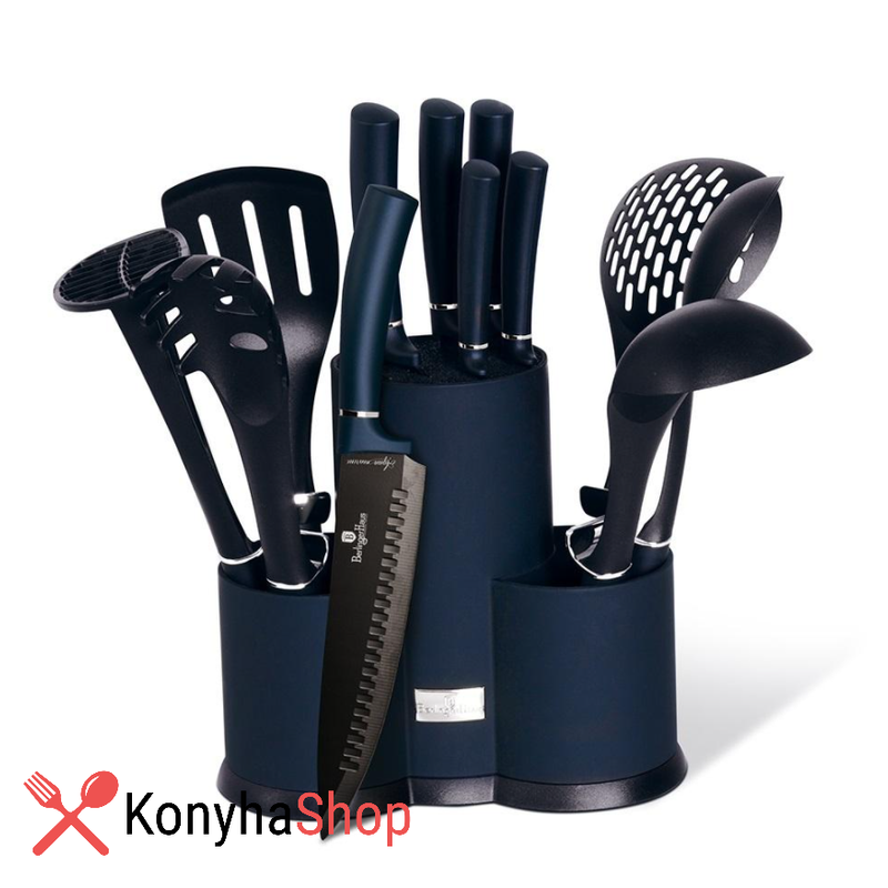 Berlinger Haus Aquamarin Collection 12 részes kiszedő és készkészlet álvánnyal BH 6249