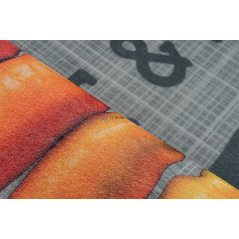 Casa 201 szürke színű csili paprikás mintájú konyhai szőnyeg 60-180