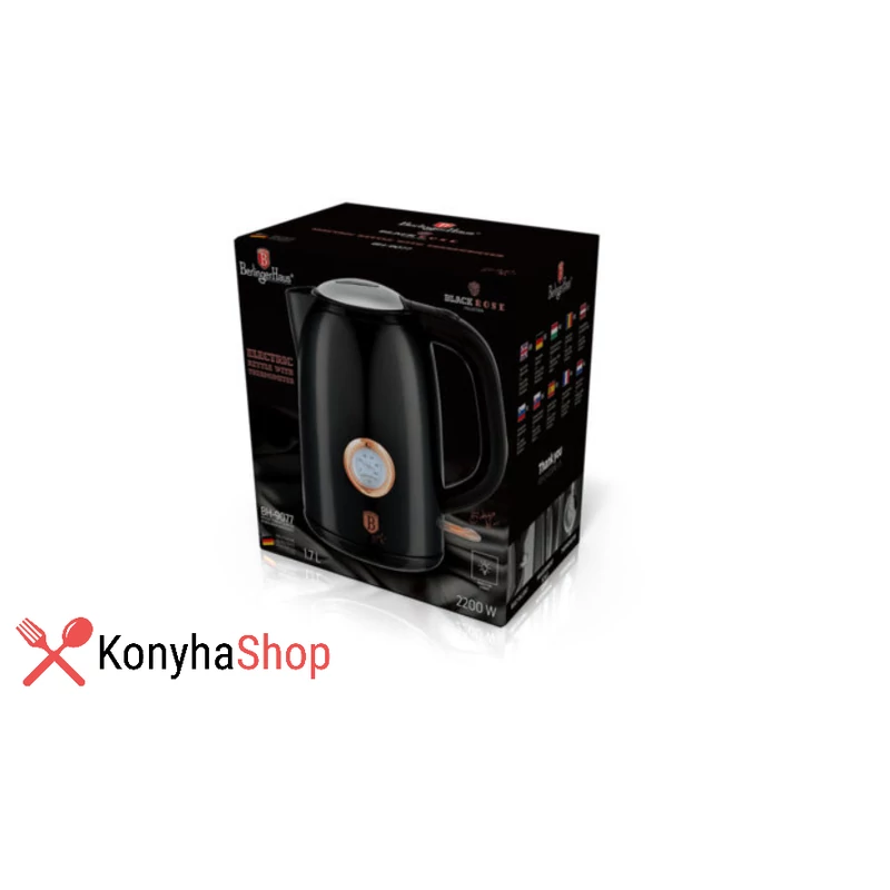Berlinger Haus Black Rose kollekciós elektromos termosztátos vízforraló BH 9077