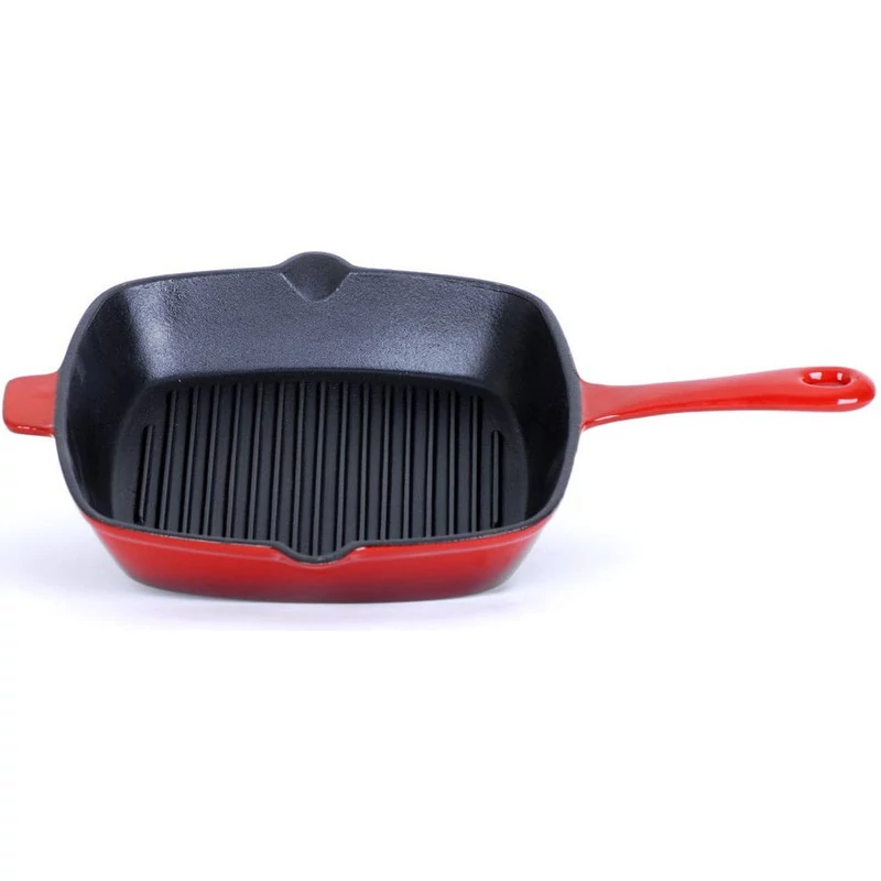 Meisterklasse öntöttvas grill serpenyő piros zománccal 23cm MK 1058
